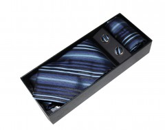   NM nyakkendő szett - Kék csíkos Szettek